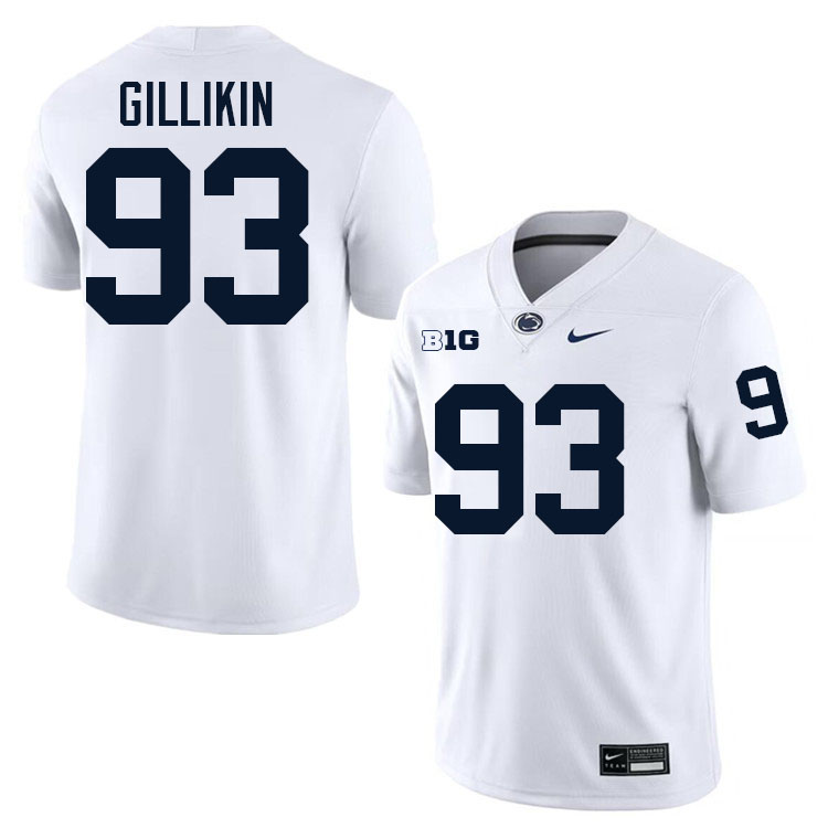 Blake Gillikin Penn State Jersey,PSU Nittany Lions #93 Blake Gillikin Football Uniforms-White